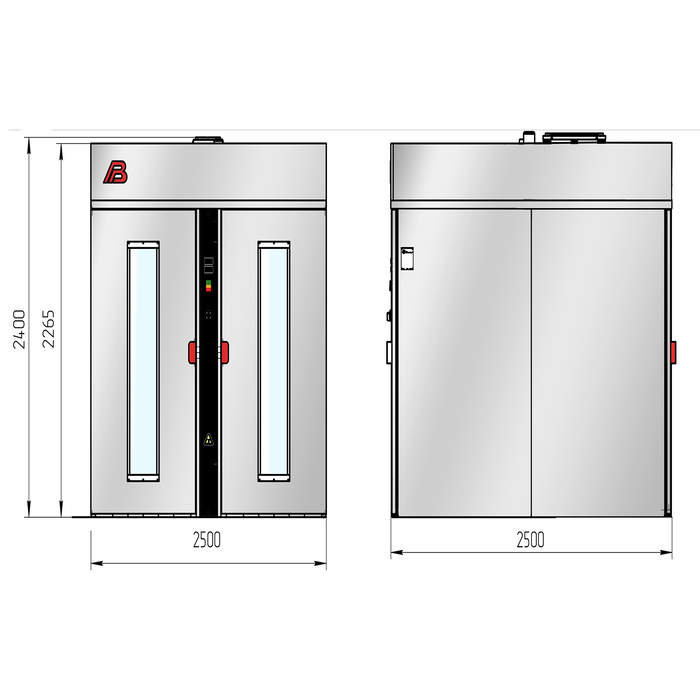 Шкаф расстойный электрический проходной «Бриз-344П» - фото 2