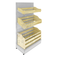 Стеллаж хлебный 1000x500x1550 3 лотка