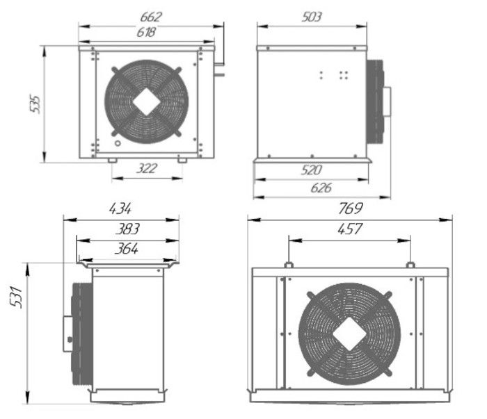 Сплит-система среднетемпературная Intercold МСМ 331 (опция -30° С, 30-31 м3) - фото 7