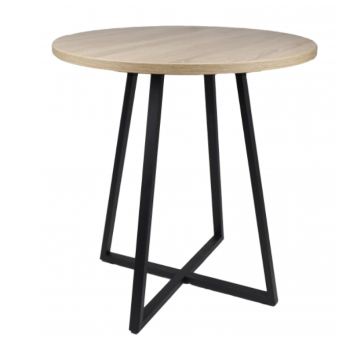 Стол Барселона mini круглый ЛДСП d=600x25 мм цвет дуб сонома - фото 1