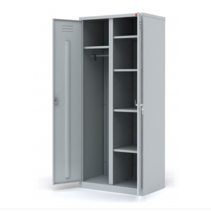 Двухсекционный металлический шкаф ШРМ-22У для одежды - фото 1