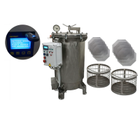 Автоклав (промышленный, вертикальный, электрический, 2X50л корзины, сталь нержавеющая) ИПКС-128-150Рг(Н)