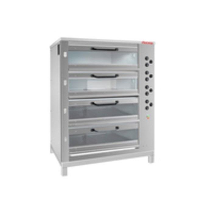 Хлебопекарная ярусная печь ХПЭ-750/4С (обрешетка, стеклянные дверки) - фото 1