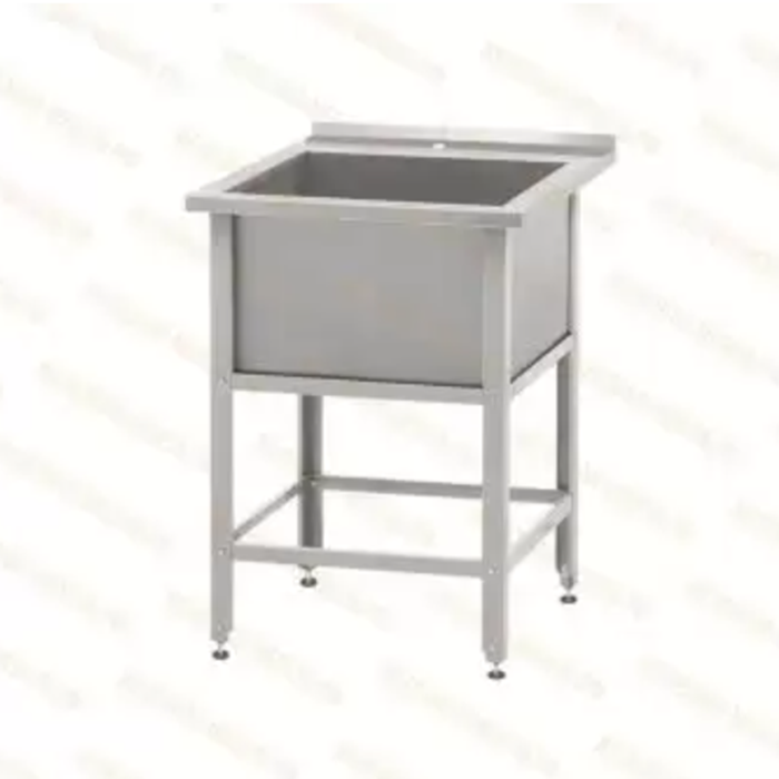 Ванна моечная «Norma Zn» ВМСн-530 с бортом, односекционная - фото 1