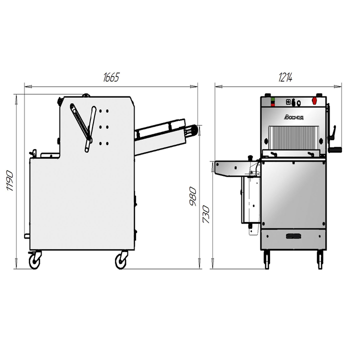 Хлеорезка (хлеборезательная машина) «Кайман-2» М - фото 3