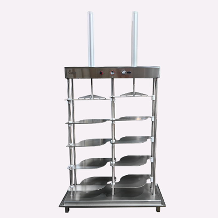 Пресс пневматический на 8 форм ППВ- 2/8 вертикальный для форм до D350мм - фото 1