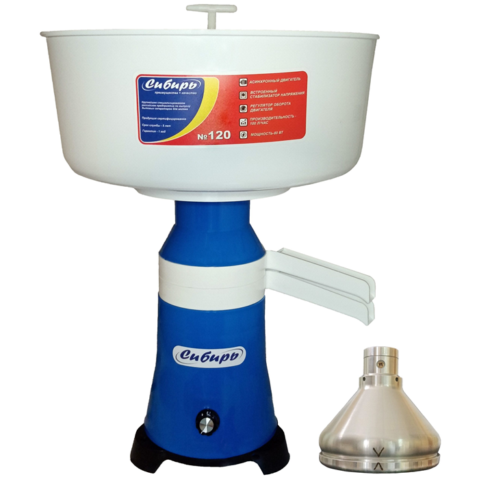 Сепаратор Сибирь 120-ПЛ-Р с регулятором, пластиковый корпус - фото 1