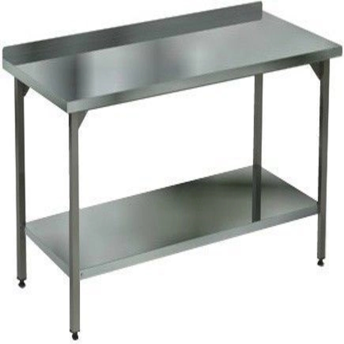 Стол производственный с бортом и полкой 1400х700х850 - фото 1