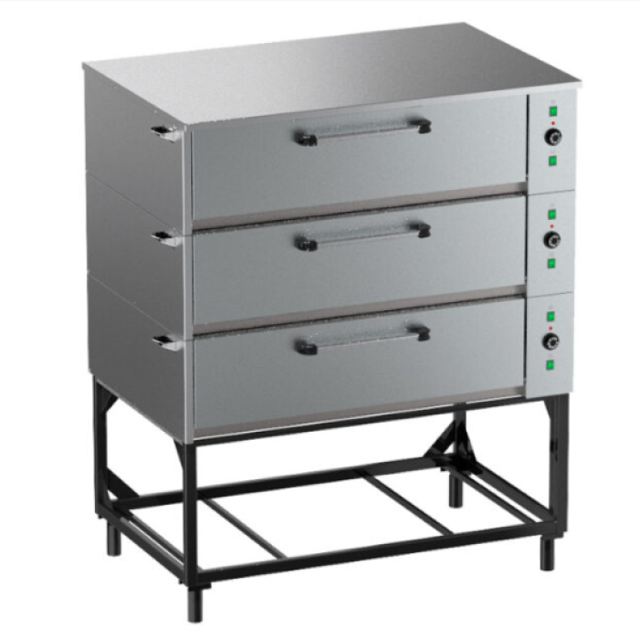 Шкаф жарочно-пекарский ЭШП-3с, оцинкованный - фото 1