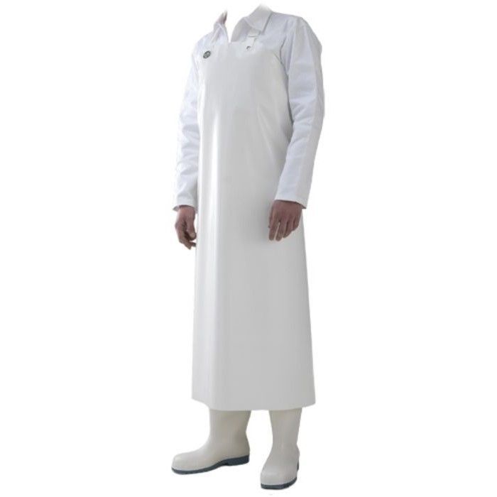 Фартук полиуретановый DELTA 90 Х 115 белый с термо-плавленной застежкой - фото 1