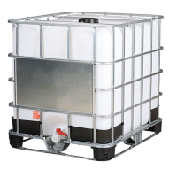 Емкость кубическая 1000 литров на комбинированном поддоне, пластиковая