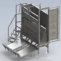 Бокс оглушения КР-ФБО нержав. пневмопривод