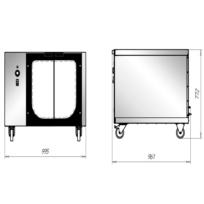 Шкаф расстойный электрический «Бриз» 1.5 - фото 2