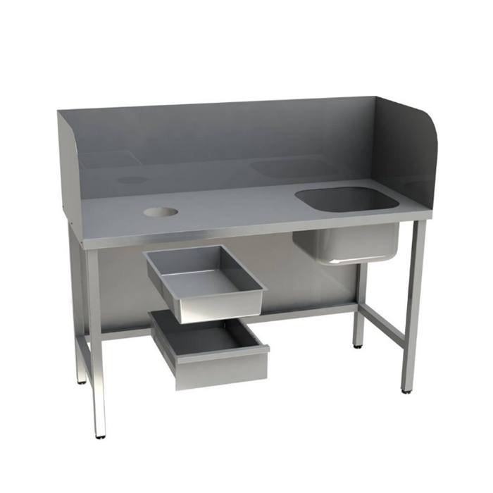 Стол для чистки рыбы СПЧВЦ-12/6-БОП - фото 1