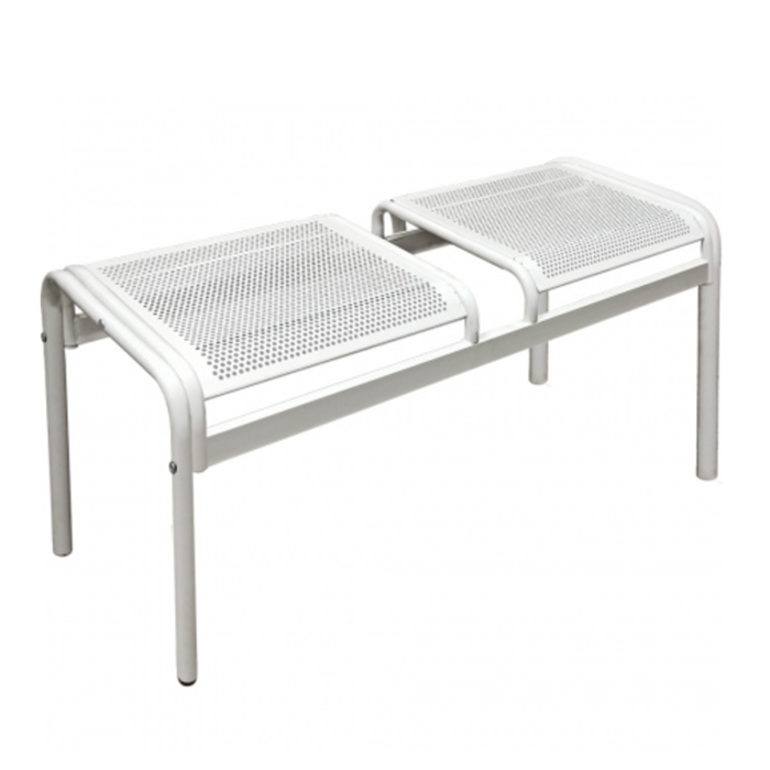 Скамейка металлическая двухместная М111-06 разборная конструкция - фото 1