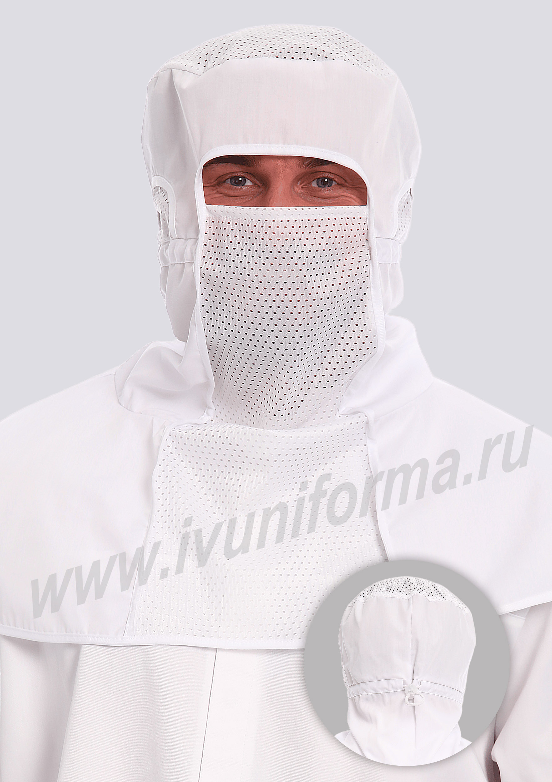 Балаклава пищевик унисекс арт. ГУ-12-204-ТС (ХАССП) - фото 1