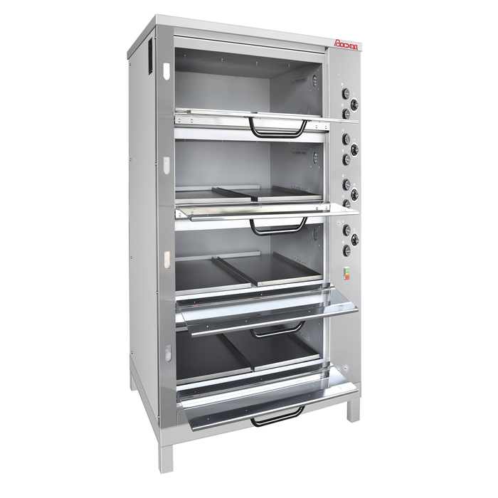 Хлебопекарная ярусная печь ХПЭ-750/4С (обрешетка, стеклянные дверки) - фото 2