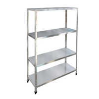 Стеллаж производственный, кухонный RESTOINOX СТП-6/3-ЭЦ, 600х300х1800