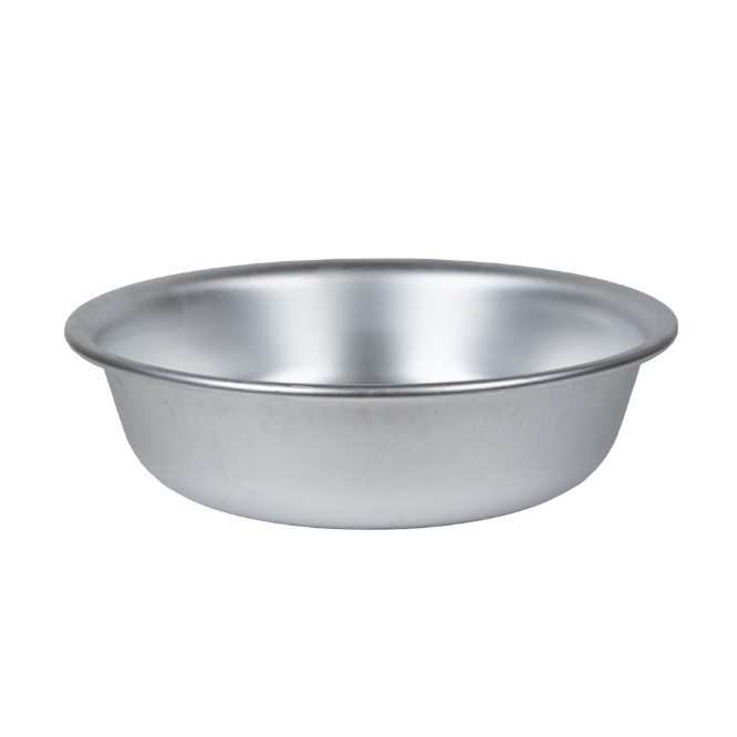 Металлический таз объемом 10 литров из матового алюминия  - фото 1