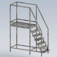 Площадка стационарная одноуровневая КР-ФП1 (1600х800х1700)