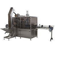 Линия розлива в ПЭТ Триблок «АДНК 39 ЛР 3» 1600 бут/час, с группиратором, дозаторы под CIP, этикетировщик