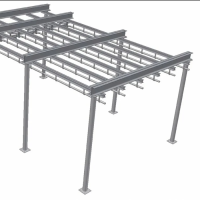 Комплект несущих конструкций для подвесных путей