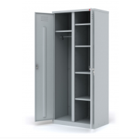 Двухсекционный металлический шкаф ШРМ-22У для одежды