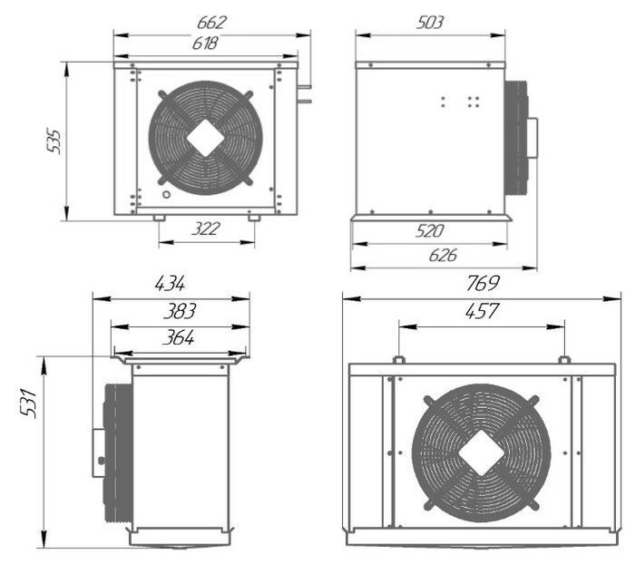 Сплит-система низкотемпературная Intercold LСМ 316  (опция -30° С, 12-15 м3) - фото 6