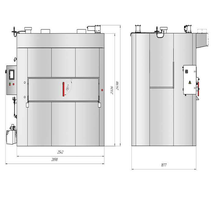 Универсальная люлечная печь Циклон-ротор 240 Р - фото 2