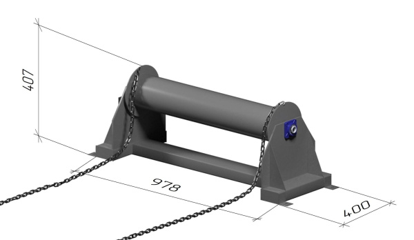 Шкуросъемный барабан 978х400х407