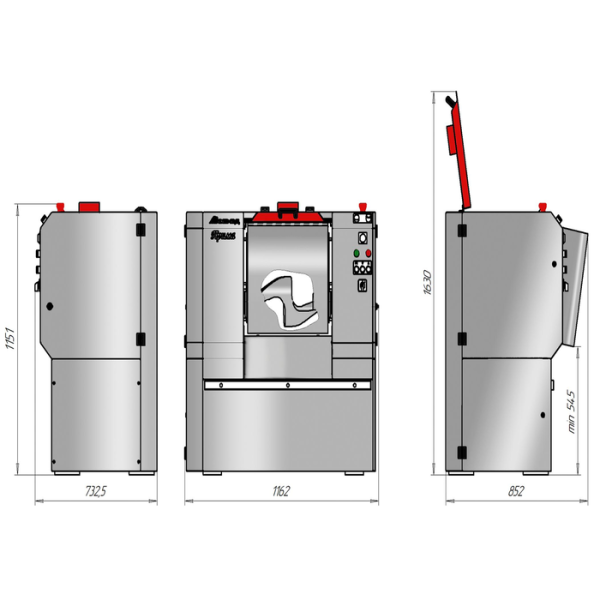 Машина тестомесильная универсальная «Прима-80К»