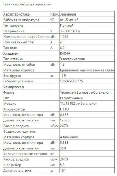 Сплит-система среднетемпературная Intercold МСМ 331 (опция -30° С, 30-31 м3)
