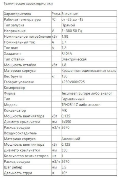 Сплит-система низкотемпературная Intercold LСМ 324 (опция -30° С, 25-27 м3)