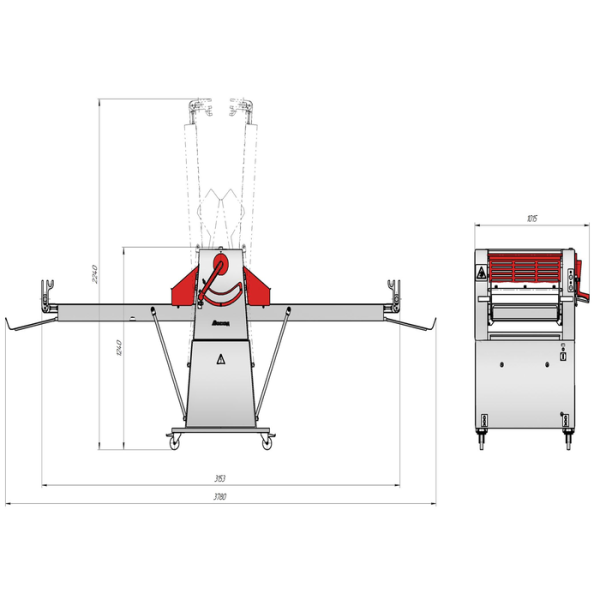 Тестораскаточная машина «Ролл-авто»